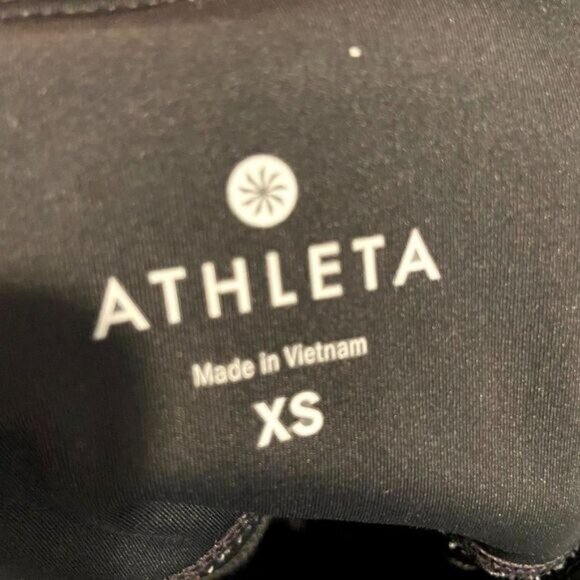 Athleta Workout Mesh Leggings Pockets Yoga Pants 4 Way Stretch Leggings - Picture 9 of 9